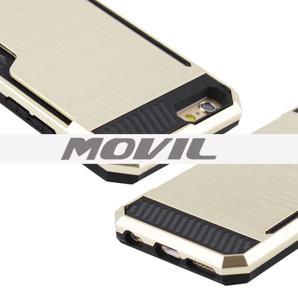 NP-2623 PU de TPU con ranura para tarjeta para iPhone 6-12